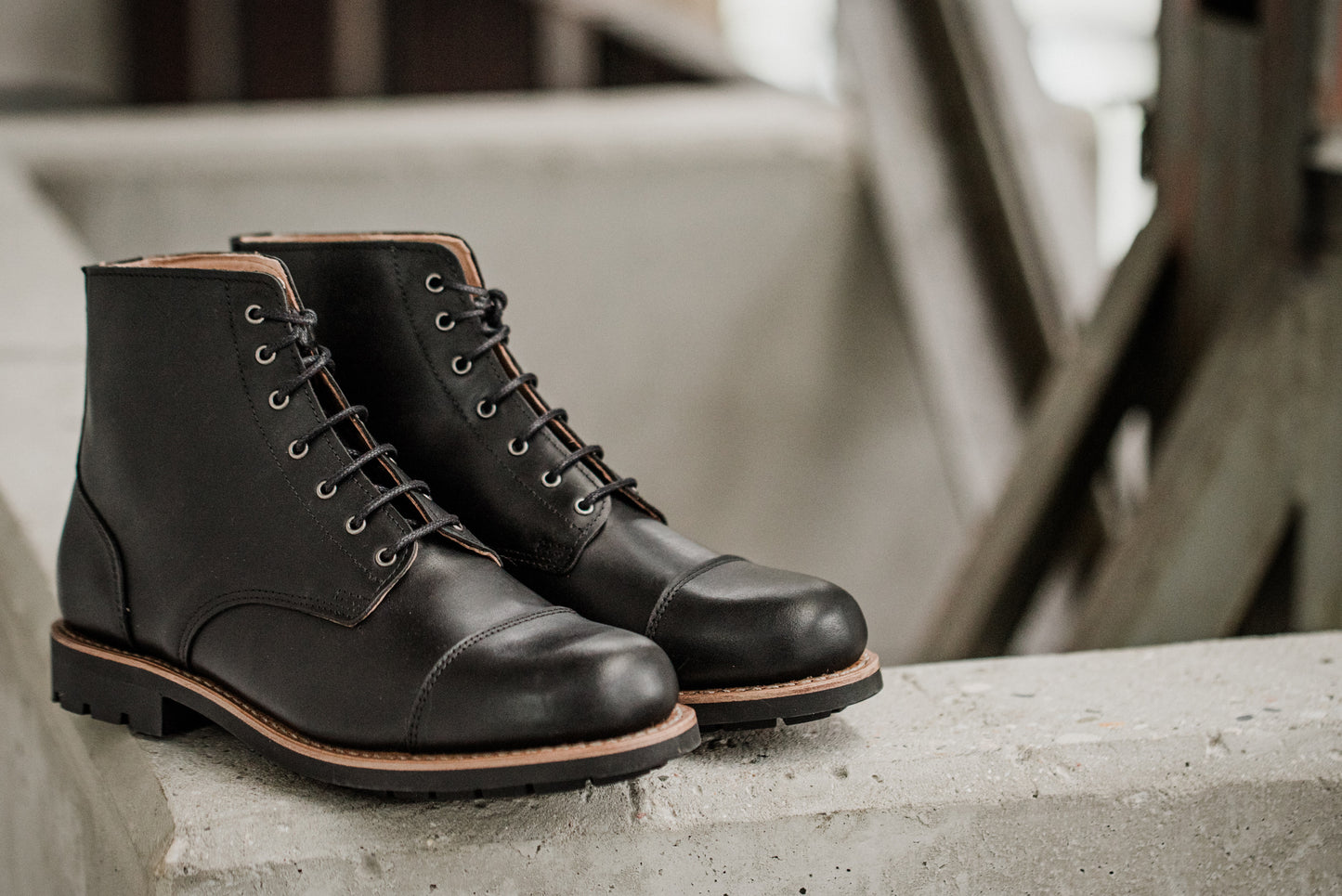 Tejo Black Boots Military Sole - OldMulla - Boots Store, Handmade By George Family