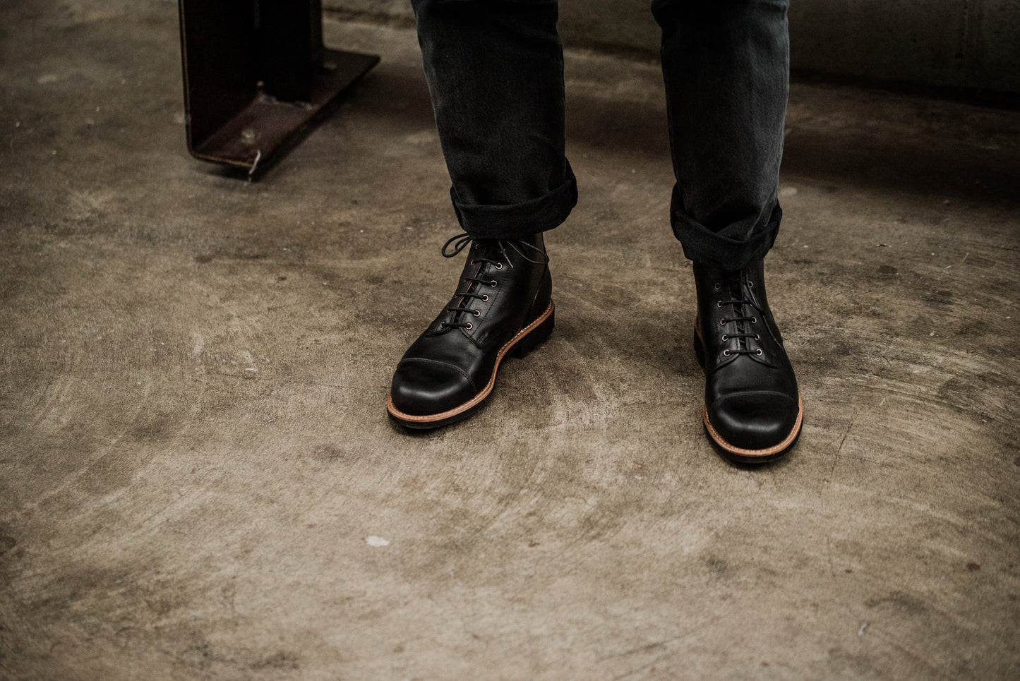 Tejo Black Boots Military Sole - OldMulla - Boots Store, Handmade By George Family