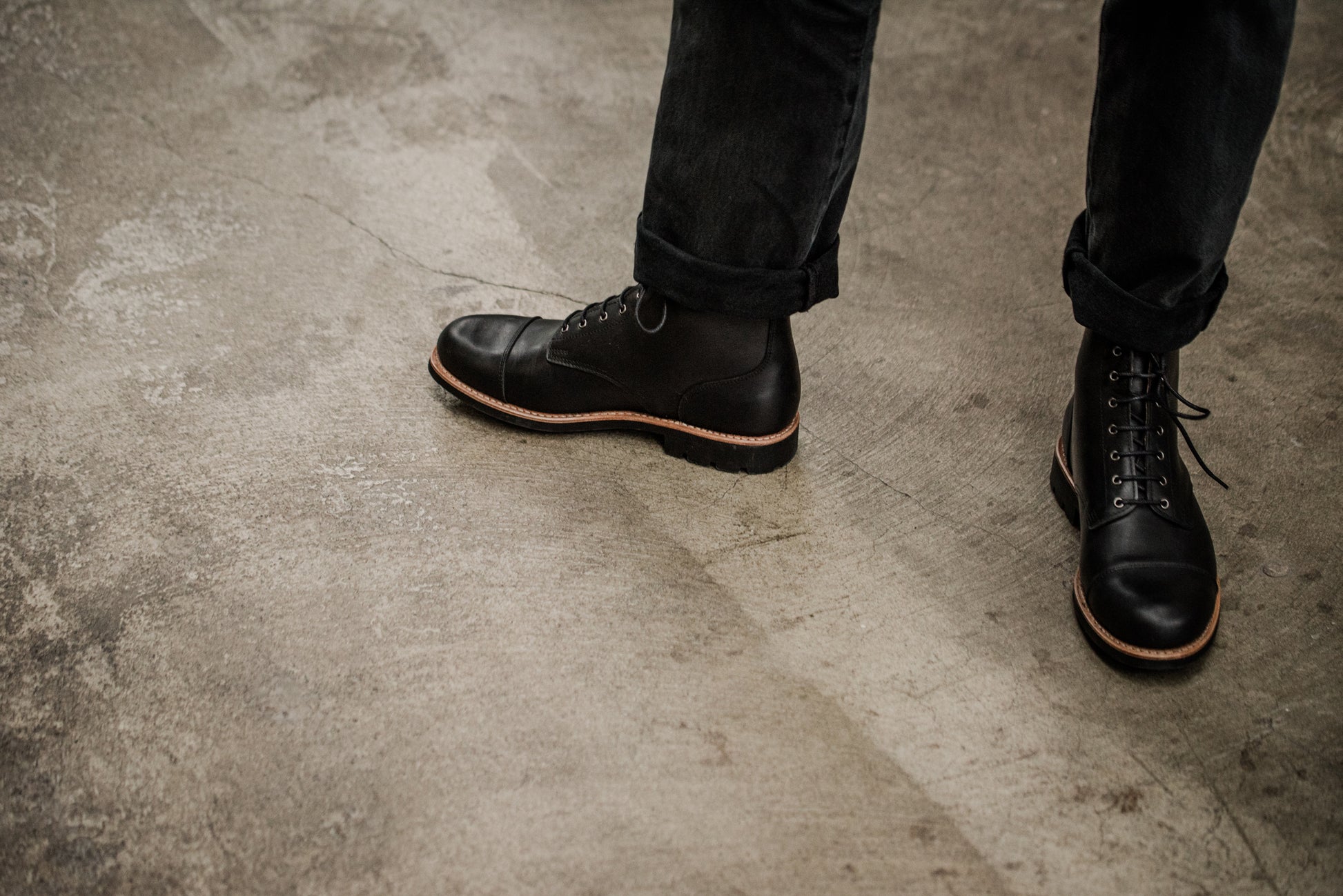 Tejo Black Boots Military Sole - OldMulla - Boots Store, Handmade By George Family