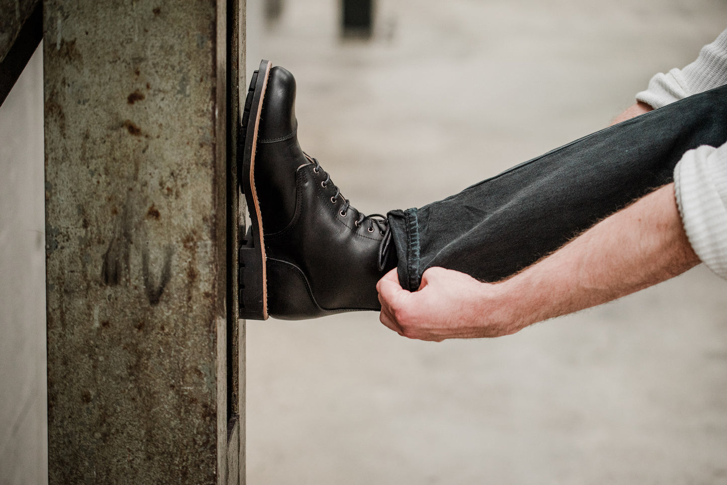 Tejo Black Boots Military Sole - OldMulla - Boots Store, Handmade By George Family