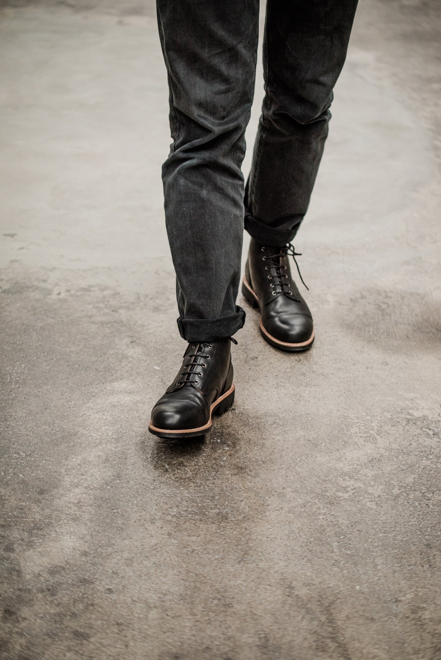 Tejo Black Boots Military Sole - OldMulla - Boots Store, Handmade By George Family