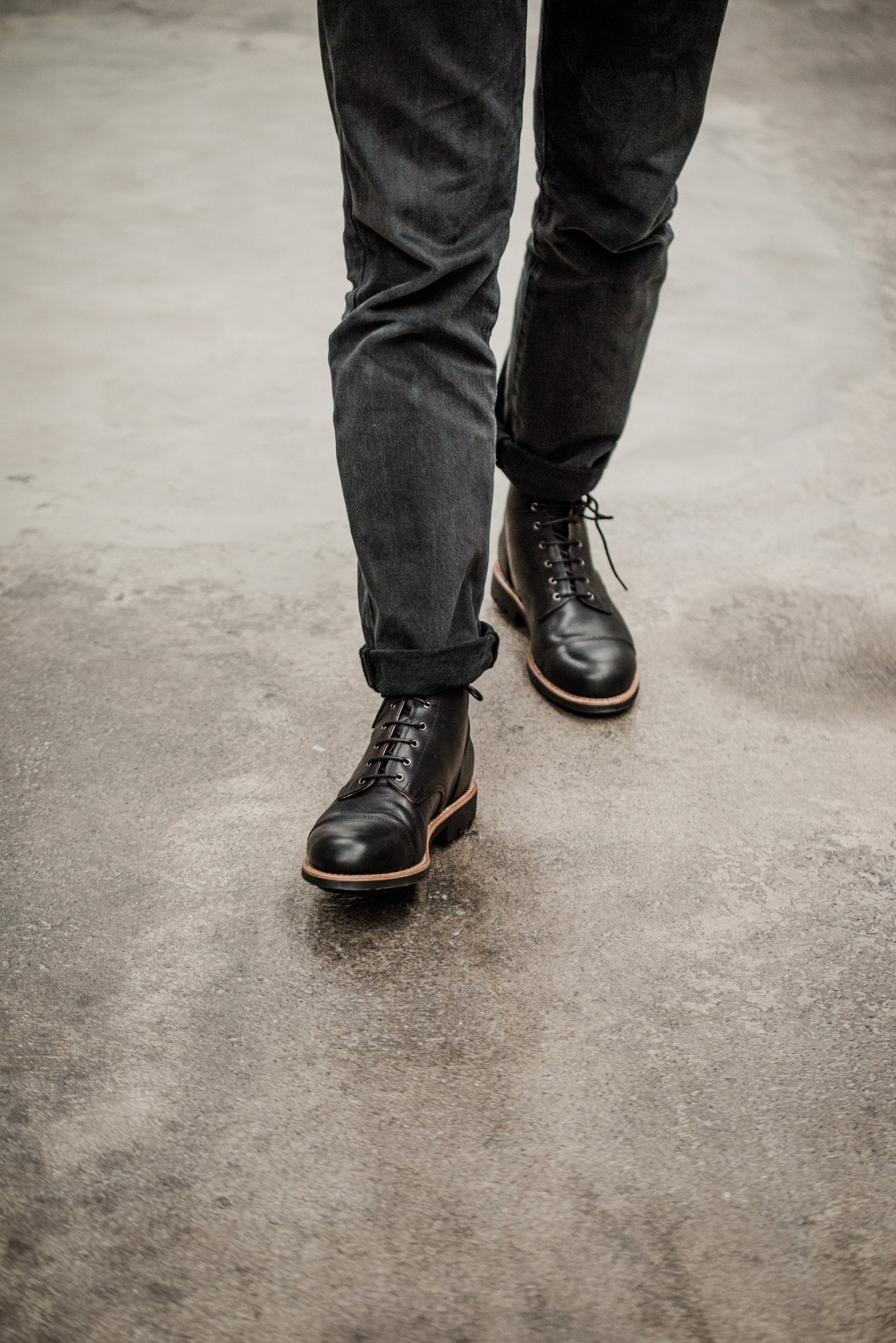 Tejo Black Boots Military Sole - OldMulla - Boots Store, Handmade By George Family