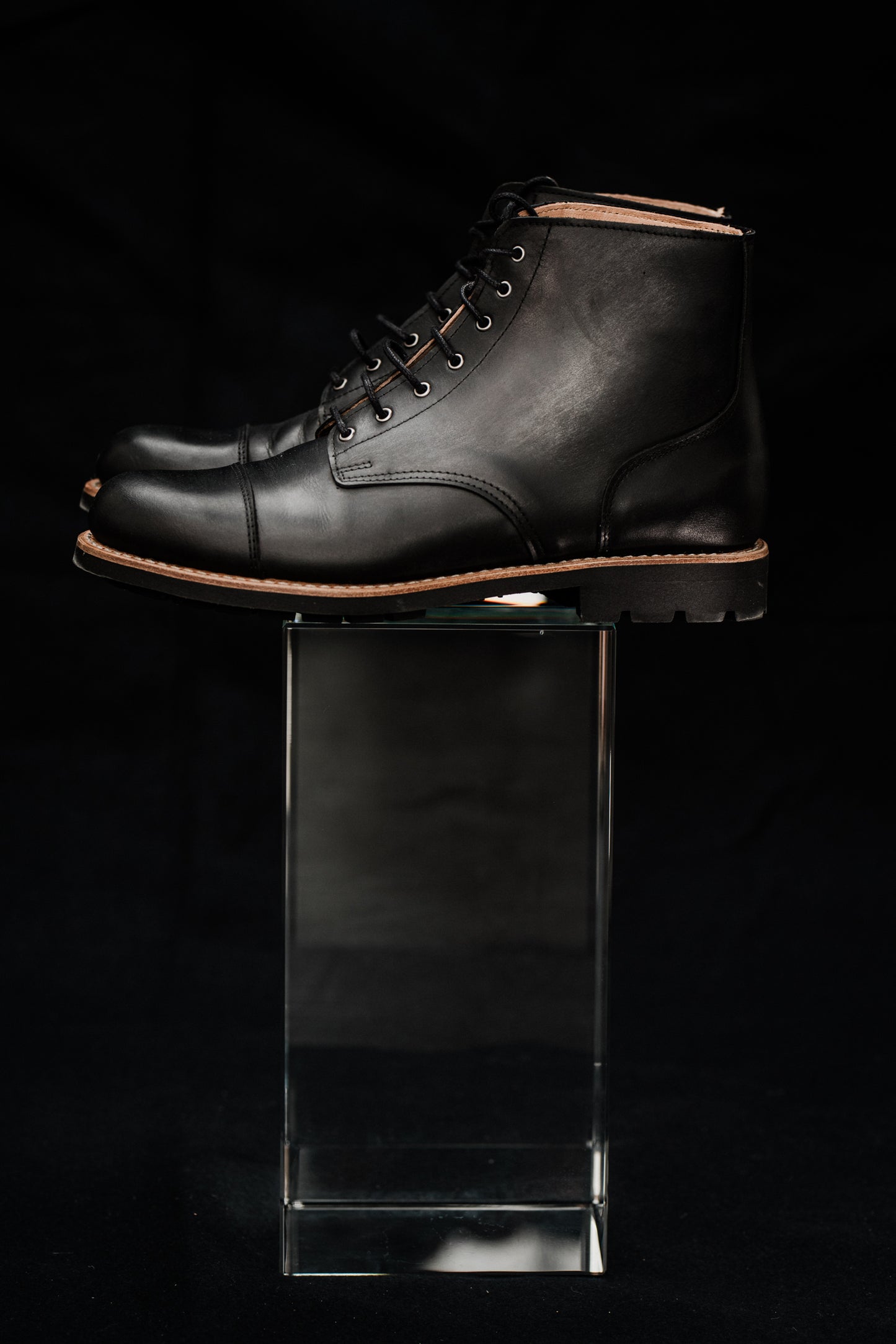 Tejo Black Boots Military Sole - OldMulla - Boots Store, Handmade By George Family