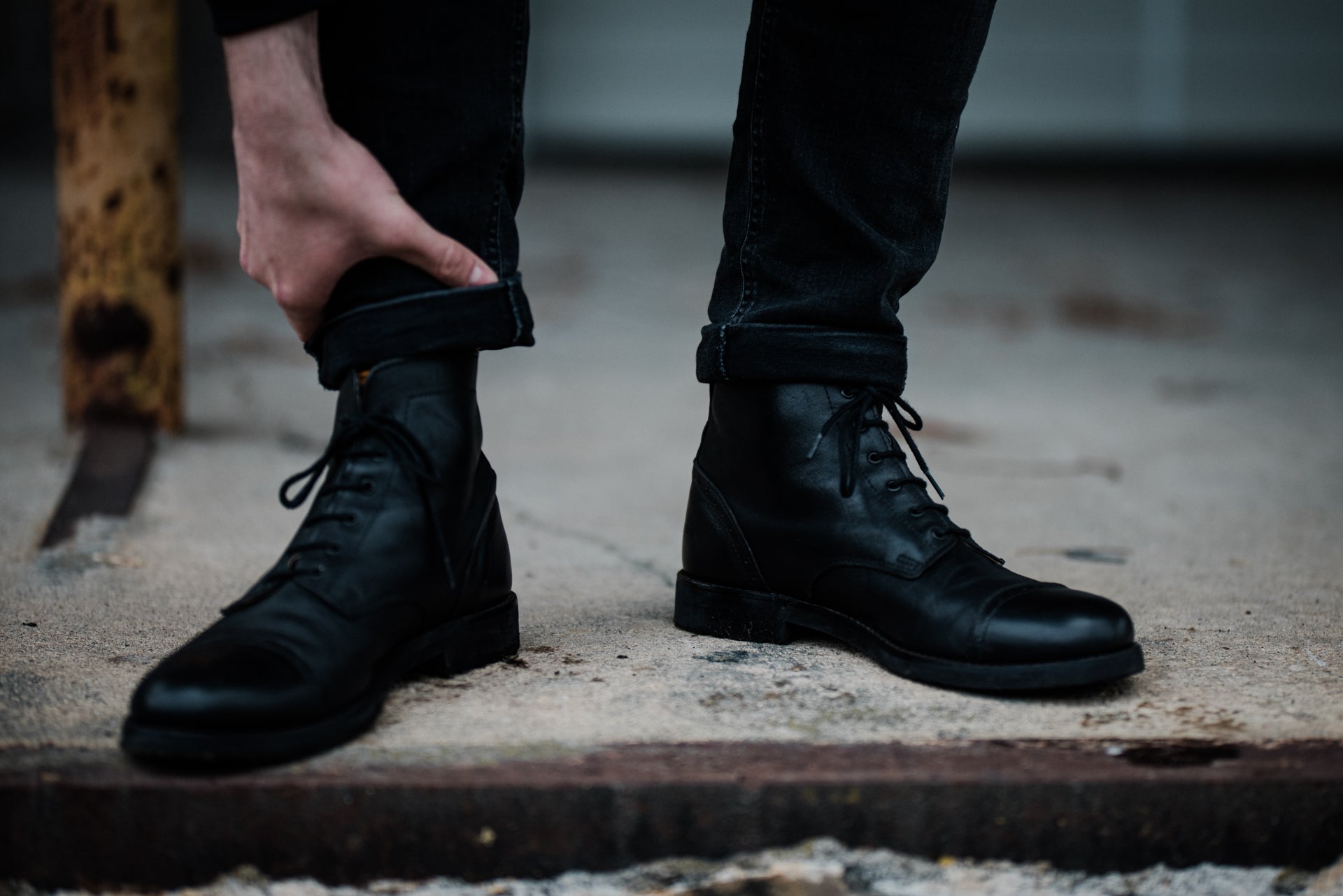 Tejo Black Boots - OldMulla - Boots Store, Handmade By George Family
