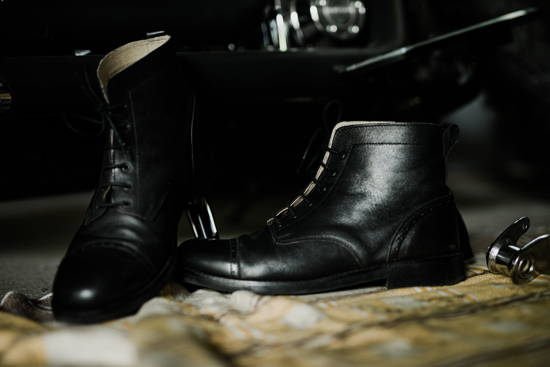 Tejo Black Boots - OldMulla - Boots Store, Handmade By George Family
