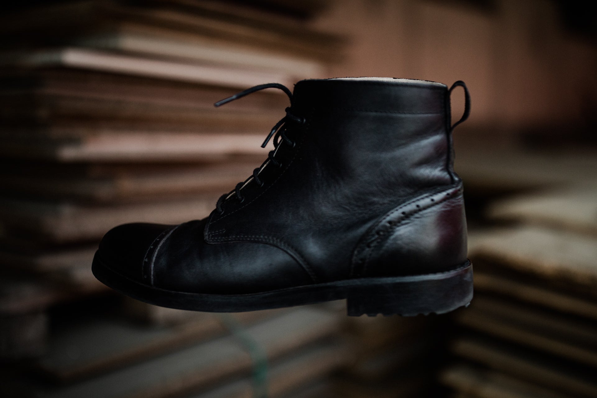 Tejo Black Boots - OldMulla - Boots Store, Handmade By George Family
