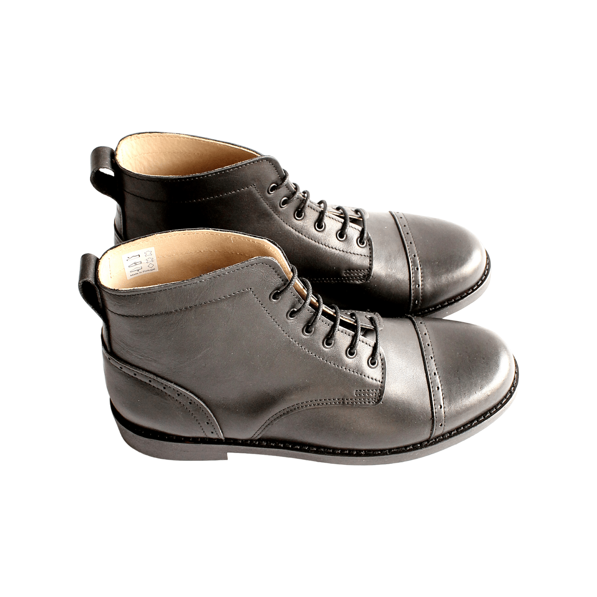 Tejo Black Boots - OldMulla - Boots Store, Handmade By George Family
