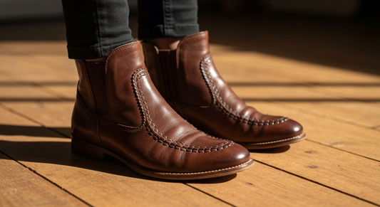 Step Up Your Style: Stylish Vintage Leather Ankle Boots for Men Perfect for Casual and Formal Wear