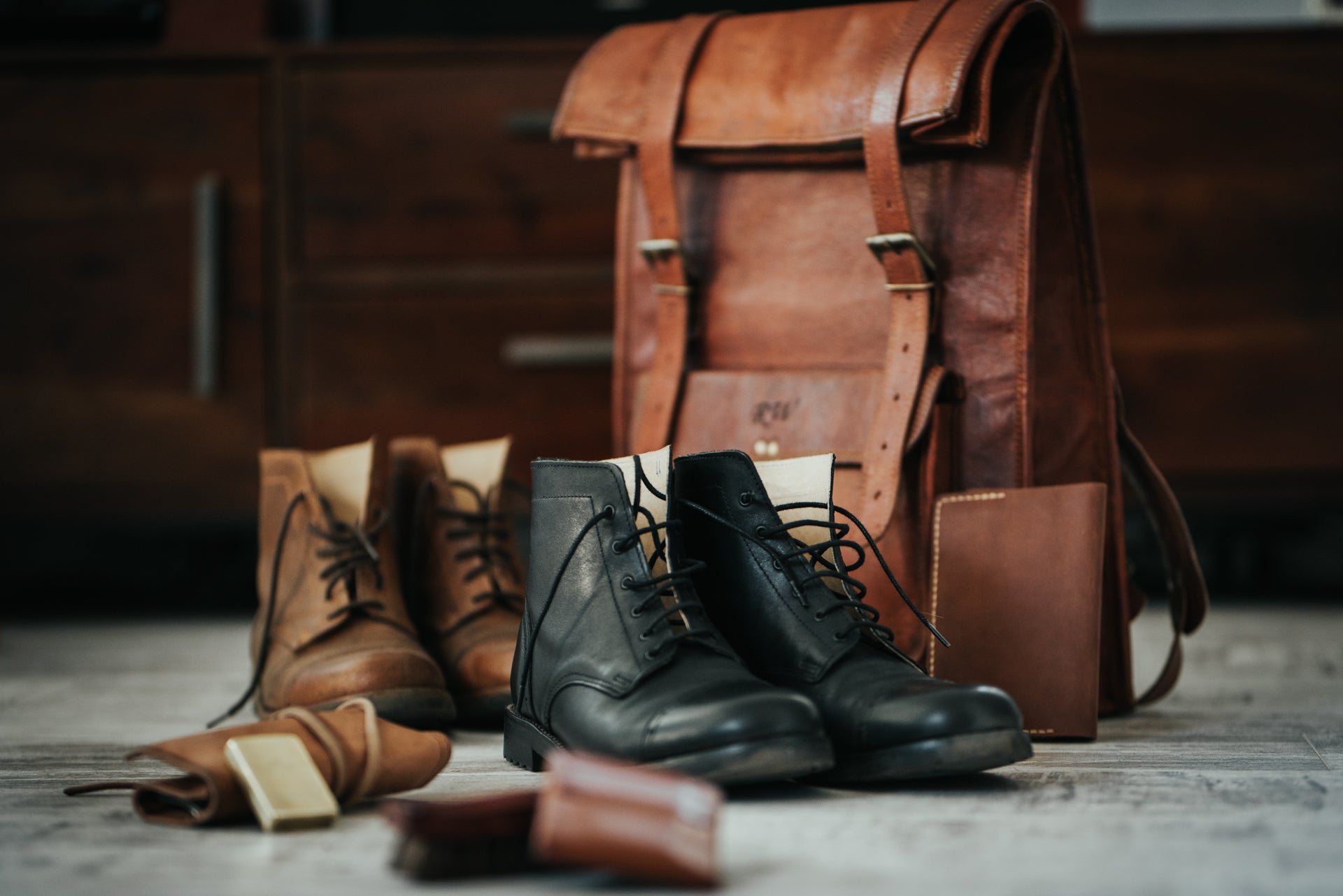 Handmade Portuguese Vintage Hiking Leather Boots Goodyear -  Hong Kong