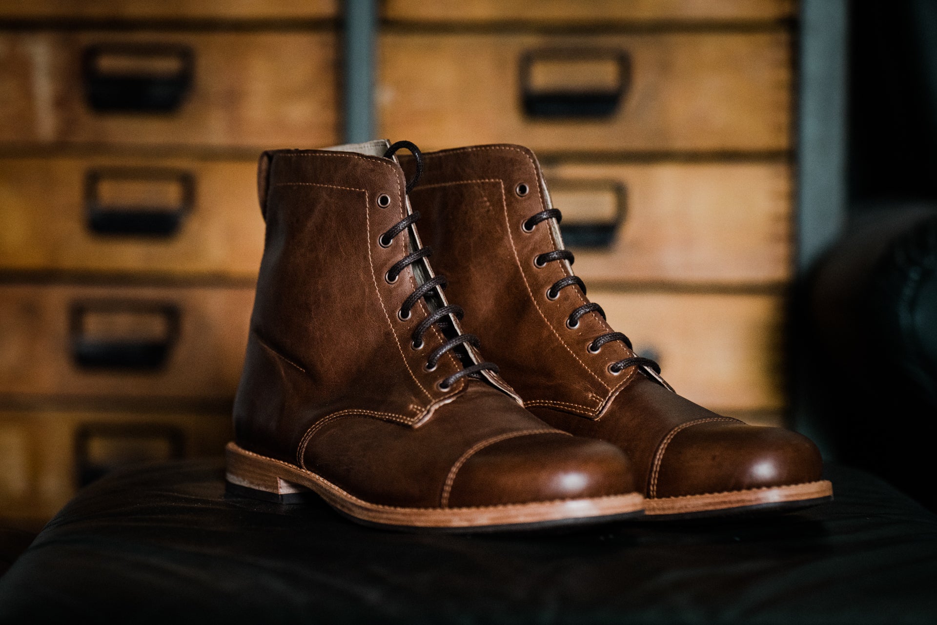 Handmade Men Brown Ankle leather boots, Men leather boots, New mens Ankle  boots