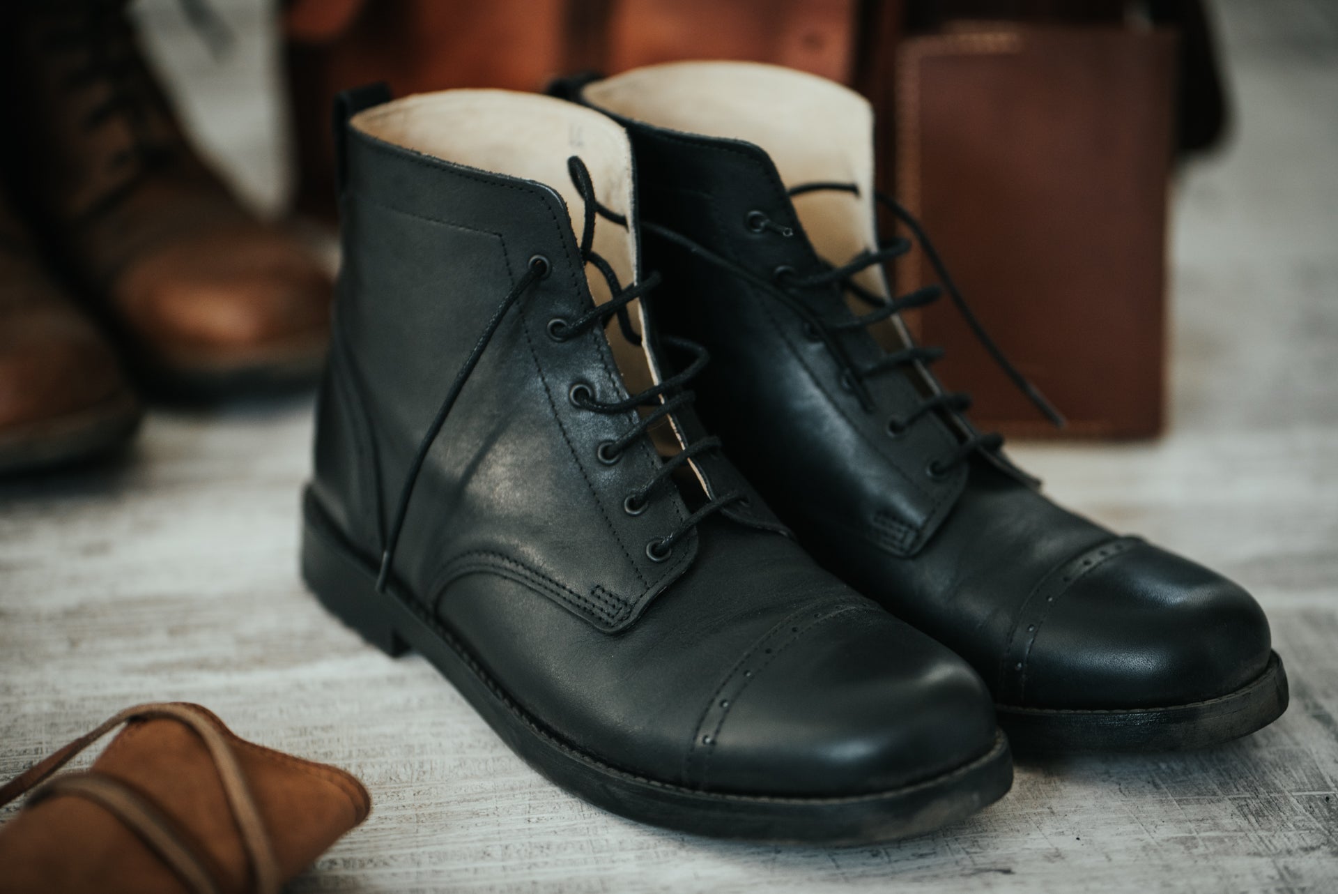 Tejo Black Boots - OldMulla - Boots Store, Handmade By George